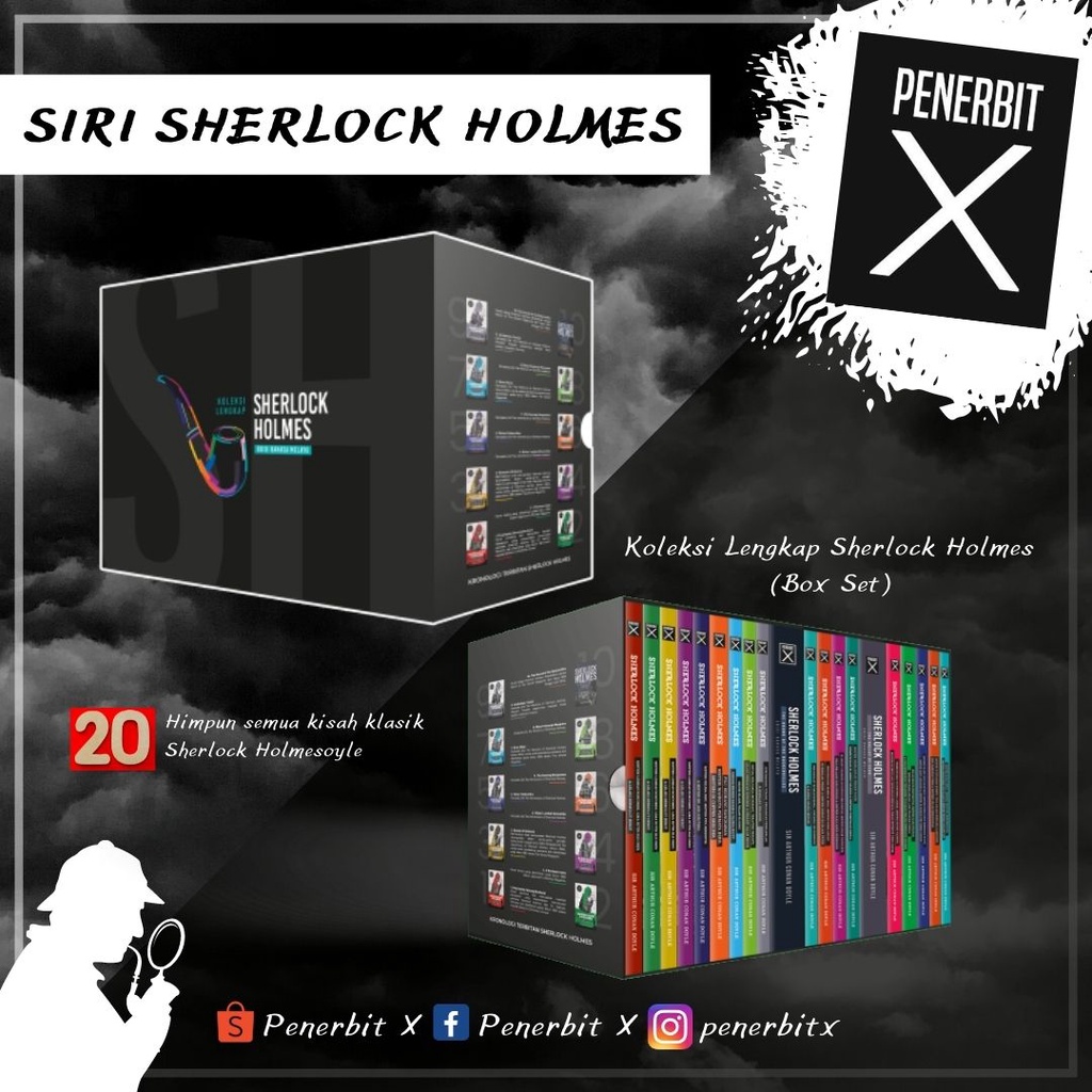 Koleksi Lengkap Sherlock Holmes Box Set Shopee Malaysia