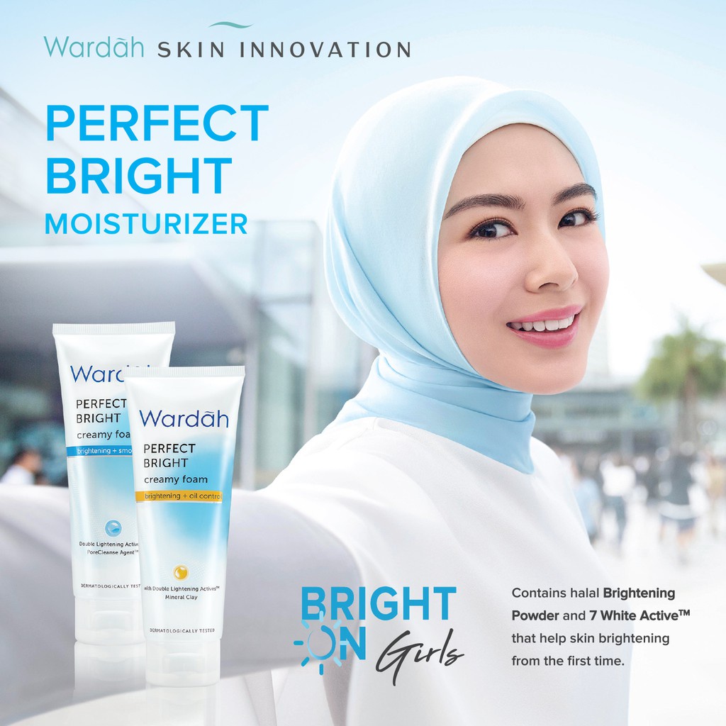 Wardah Perfect Bright Creamy Foam Brightening Oil Control Shopee