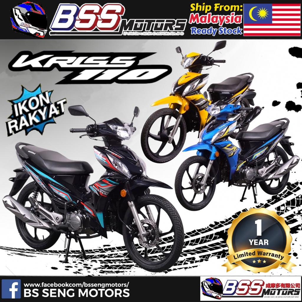 Modenas Kriss Mr Motorcycle New Bukan Retension Ready Stock Free