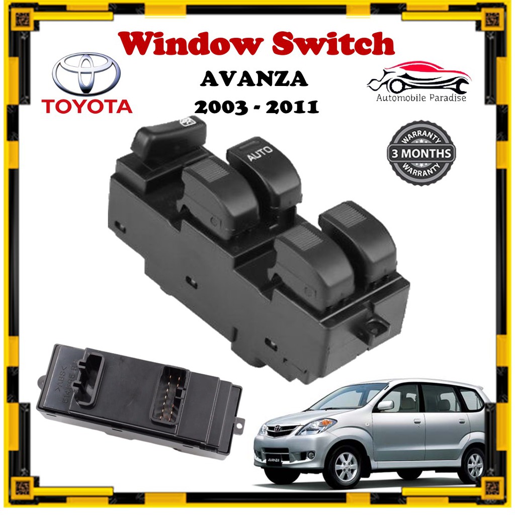 Toyota Avanza Power Window Switch Suis Tingkap Main Sub 2003