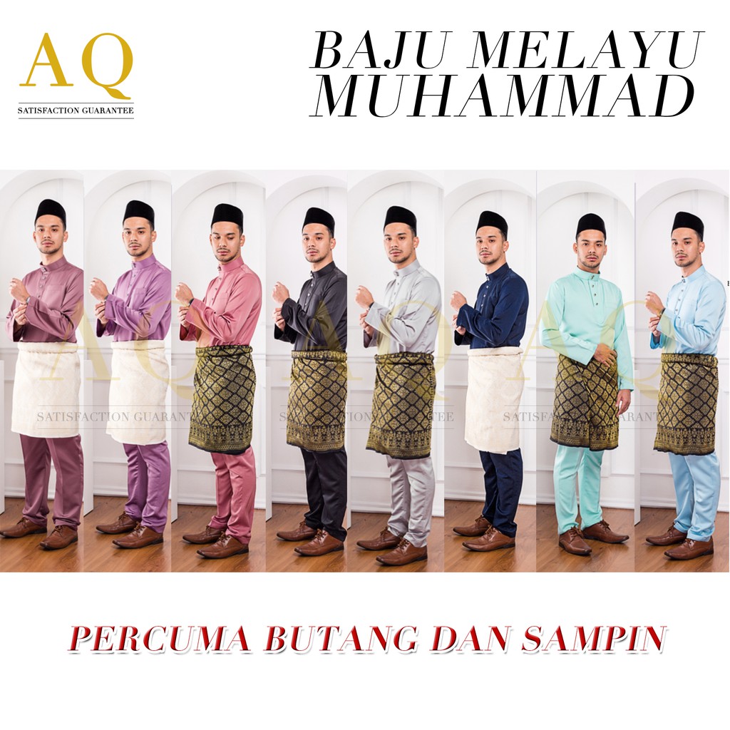 Baju Melayu Raya Muhammad Moden Premium Slim Fit Shopee Malaysia