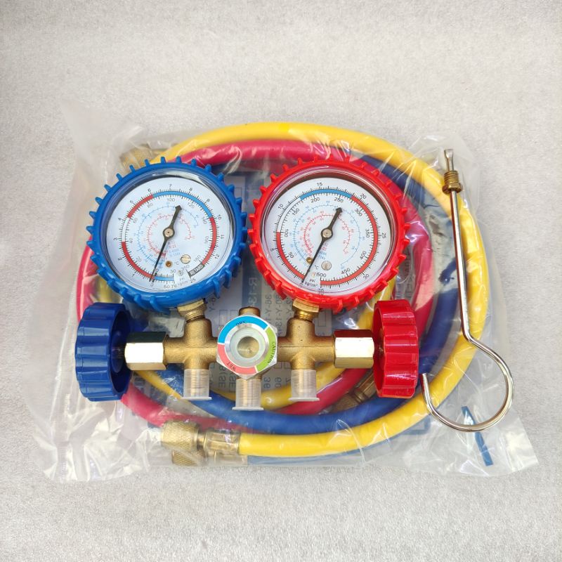 Gantv Heavy Duty Refrigerant Gas Meter G Manifold Gauge Set R A