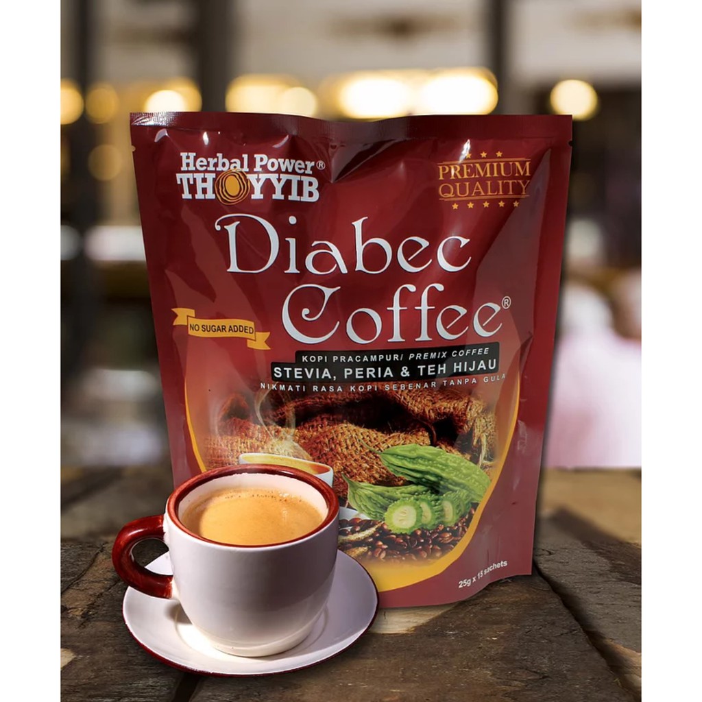 Thoyyib Herbal Power Diabec Coffee Kopi Premix Stevia Previa Teh