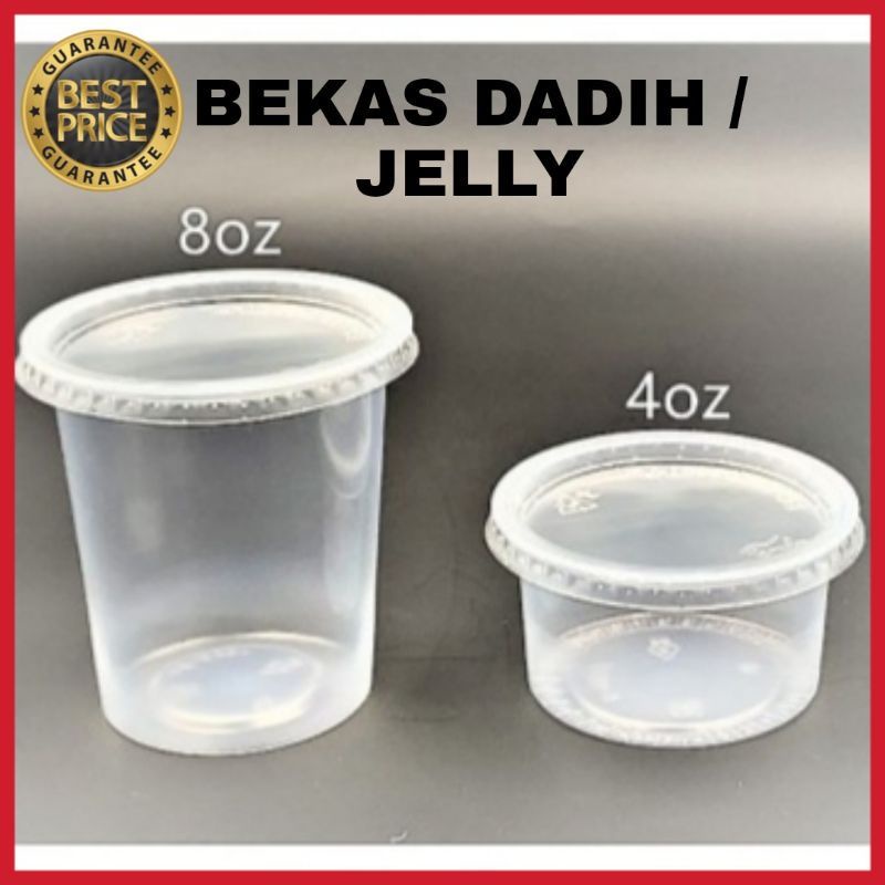 PP Round Plastic Container Bekas Jeli Bekas Dadih BEKAS DADIH