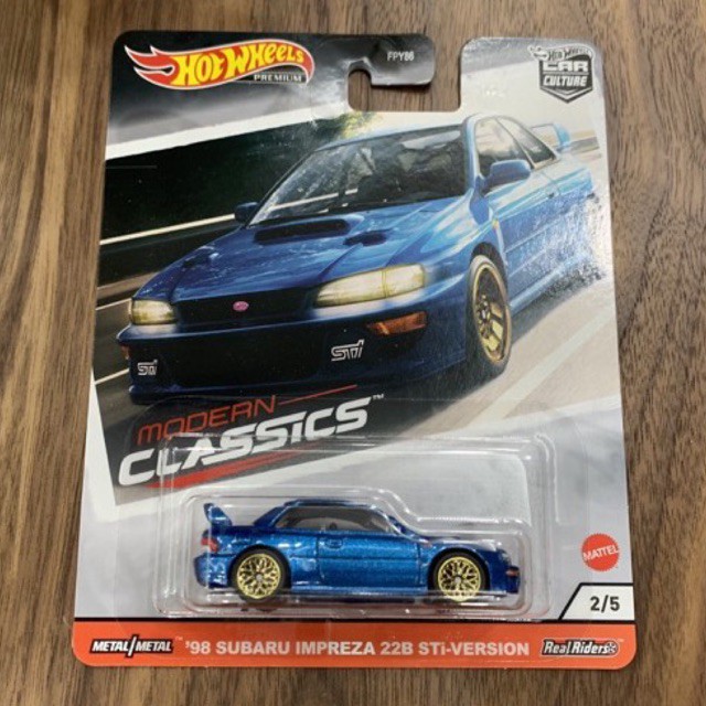 Hot Wheels Premium Modern Classic 98 Subaru Impreza 22B Sti Version