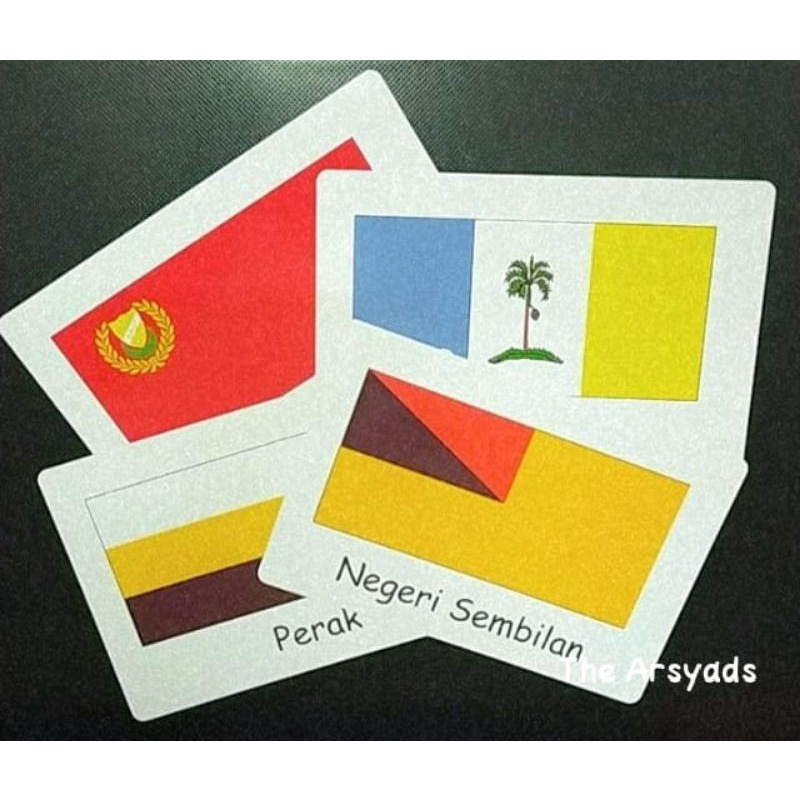 Flash Card Bendera 14 Negeri Di Malaysia Shopee Malaysia