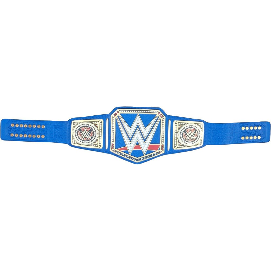 WWE Universal Championship Blue Replica Title Belt Leather Zinc Brass