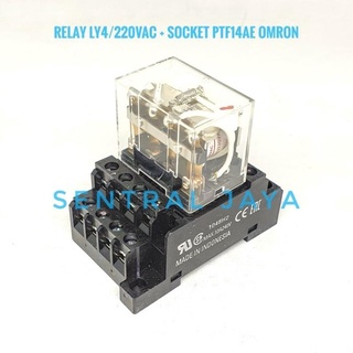 Ly N Ly N Vac Relay Set Original Omron Socket Shopee Malaysia