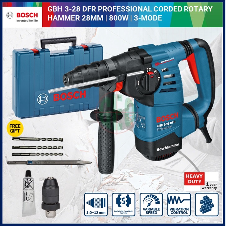 Bosch Gbh Dfr Mm W Professional Corded Rotary Hammer Heavy