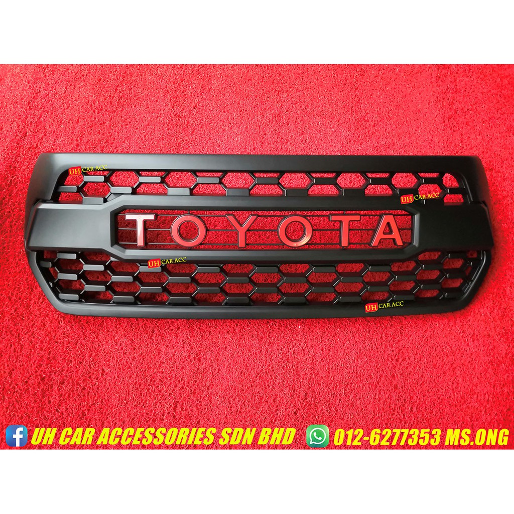 Toyota Hilux Revo Rocco 2015 2019 Sport Front Grill Griile TOYOTA Logo