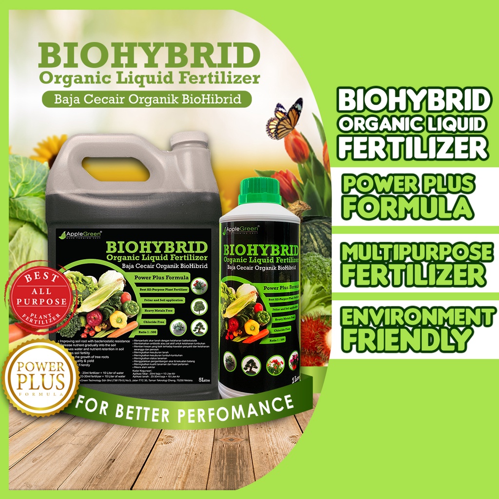 Biohybrid Organic Liquid Fertilizer L Baja Organik Cecair Foliar