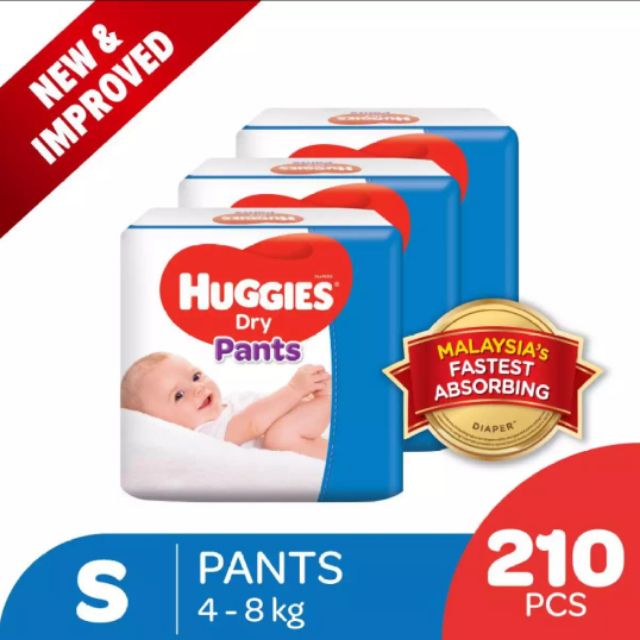 Huggies Dry Pants Super Jumbo Pack S M L Xl Xxl Shopee Malaysia