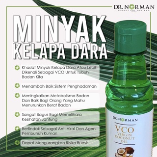 Dr Norman Minyak Kelapa Dara Virgin Coconut Oil 300ml Shopee