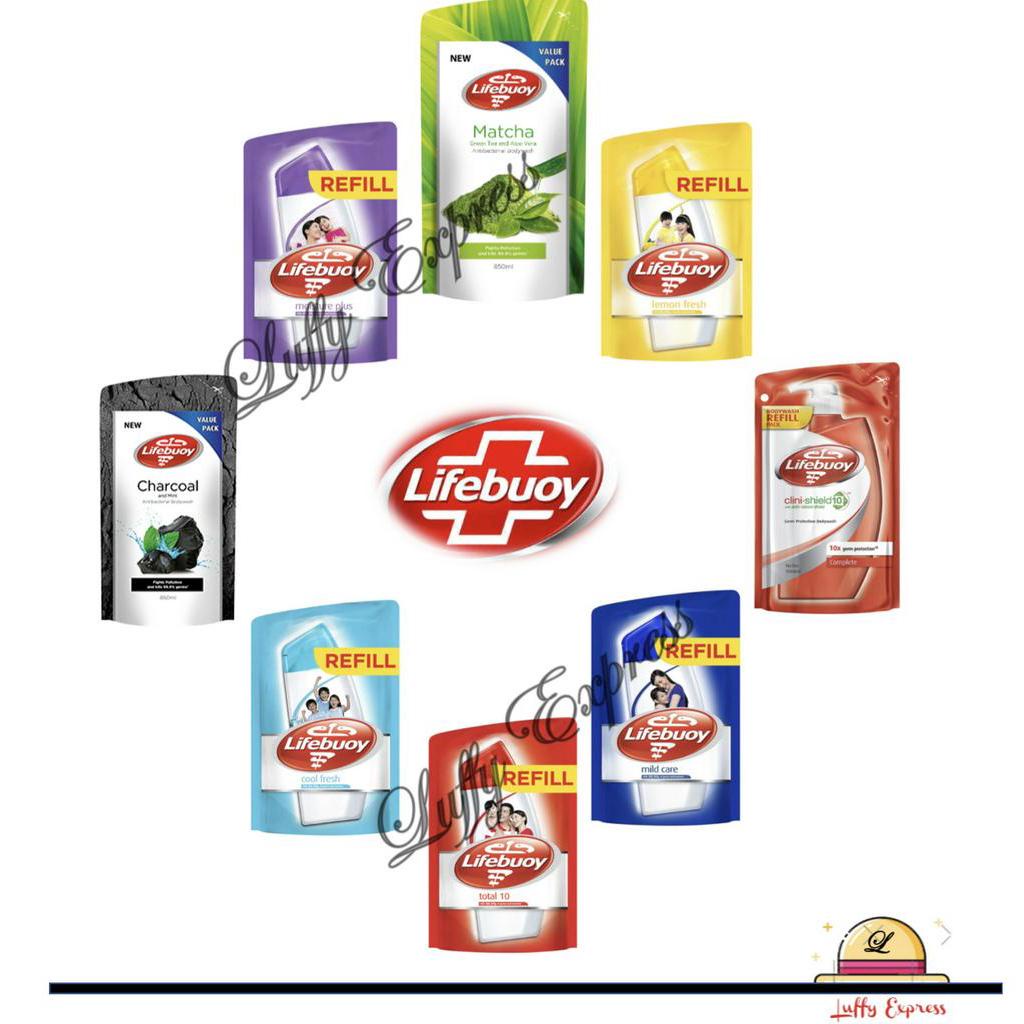 Lifebuoy Body Wash Shower Gel Refill Pack 850ml Shopee Malaysia