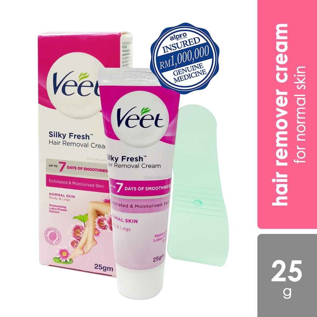 Veet Silk Fresh Hair Removal Cream For Normal Skin G Shopee