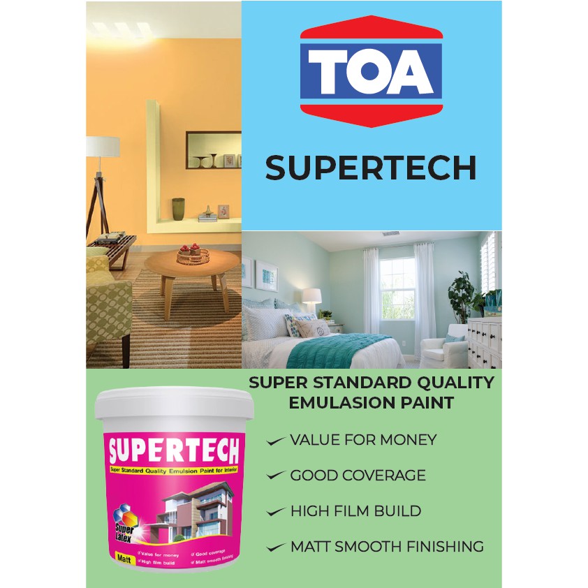 L Toa Supertech Super Standard Quality Emulsion Paint For Interior