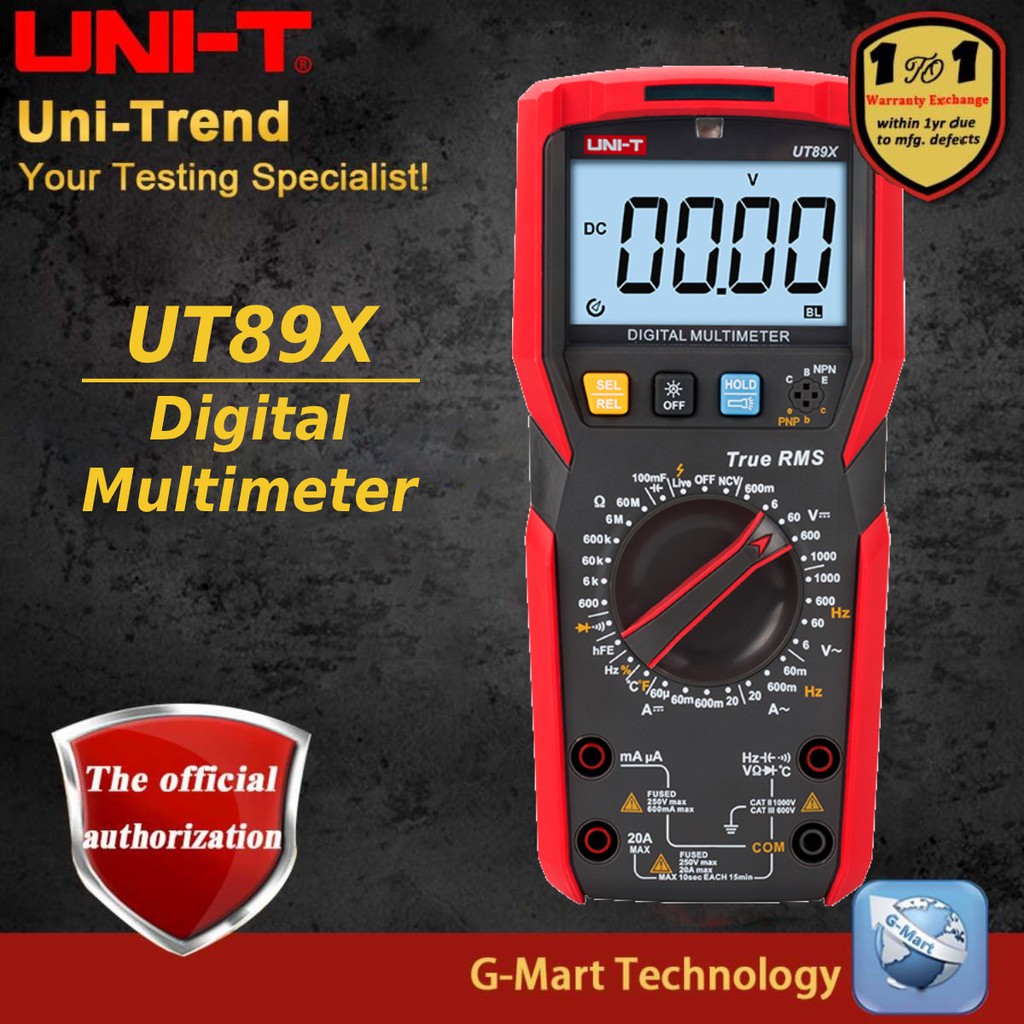 UNI T UT89X UT89XD Digital Multimeter Shopee Malaysia