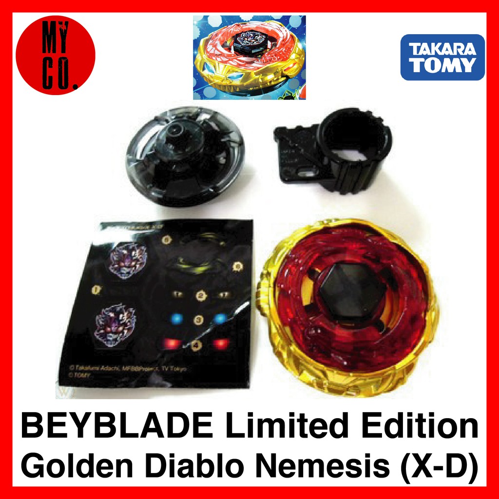 BEYBLADE Limited Edition Golden Diablo Nemesis X D TAKARA TOMY Metal