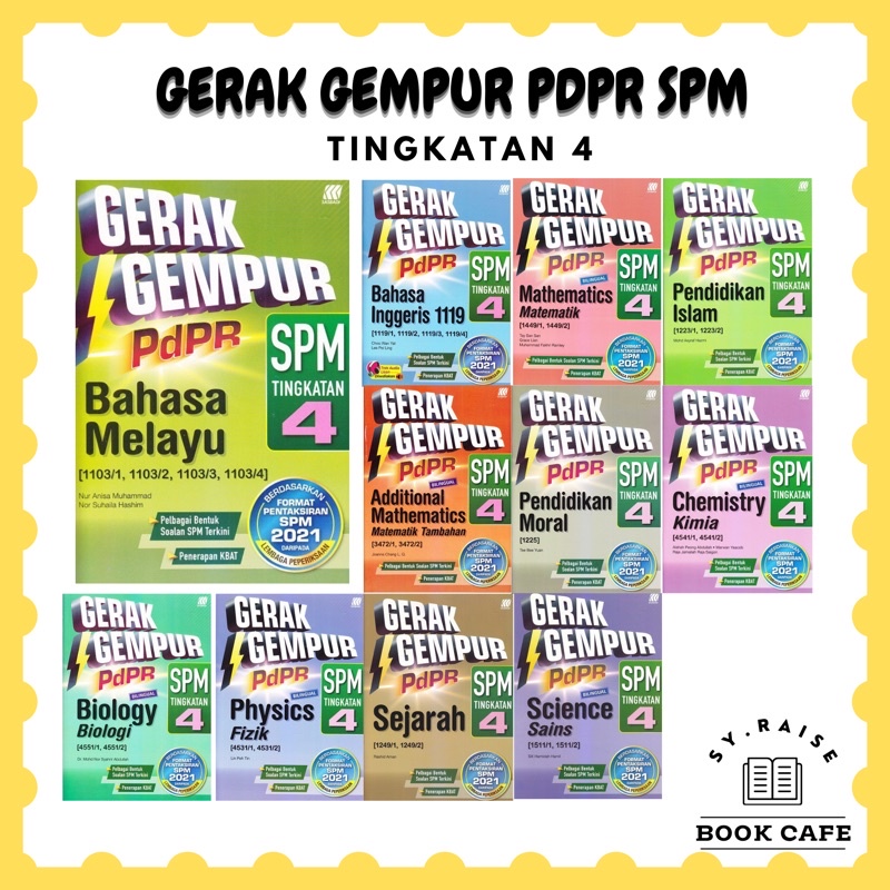 Buku Latihan Gerak Gempur PdPR SPM Tingkatan 4 2021 Shopee Malaysia