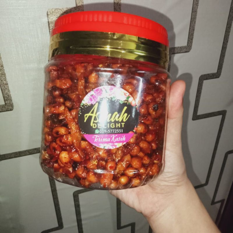 Kacang Sira Ikan Bilis Pedas Manis Dalam Balang Shopee Malaysia