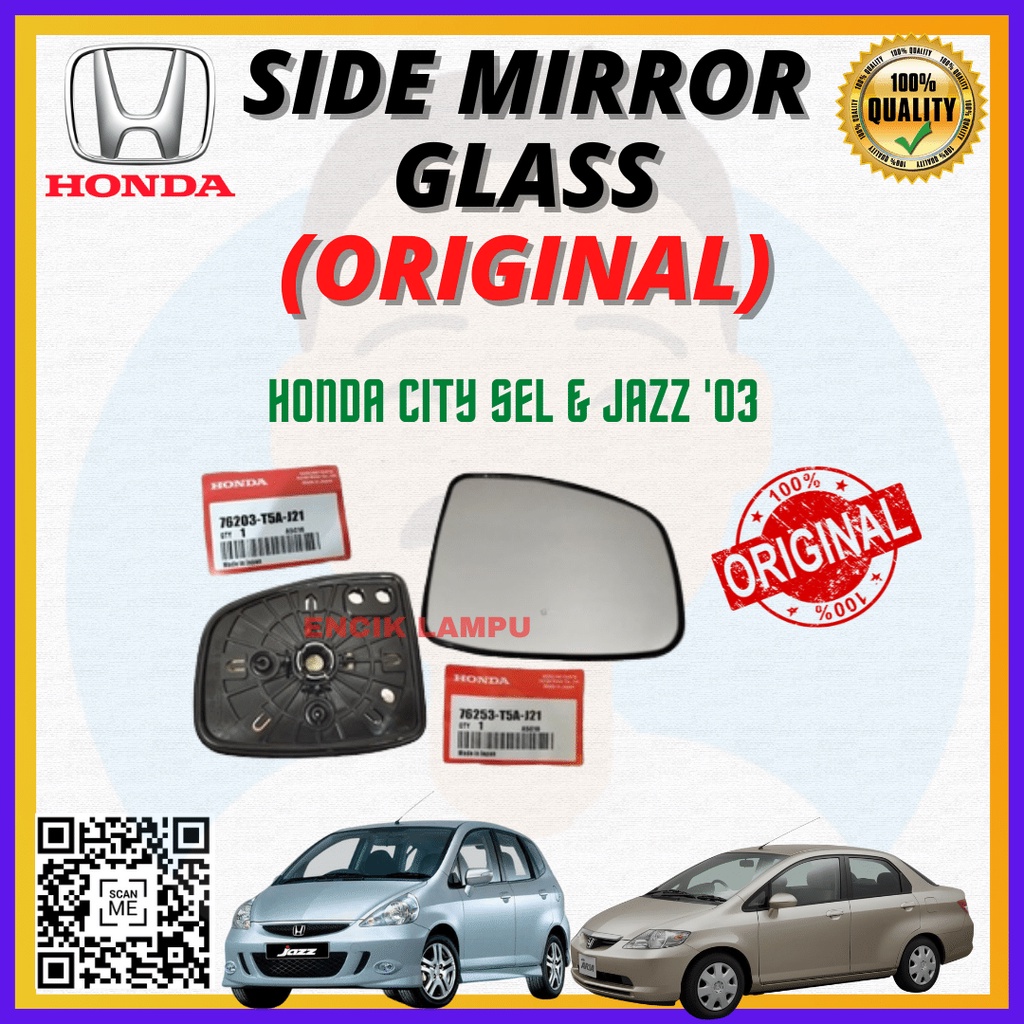 Fastlink Original Honda City Sel Jazz Side Mirror Glass Cermin