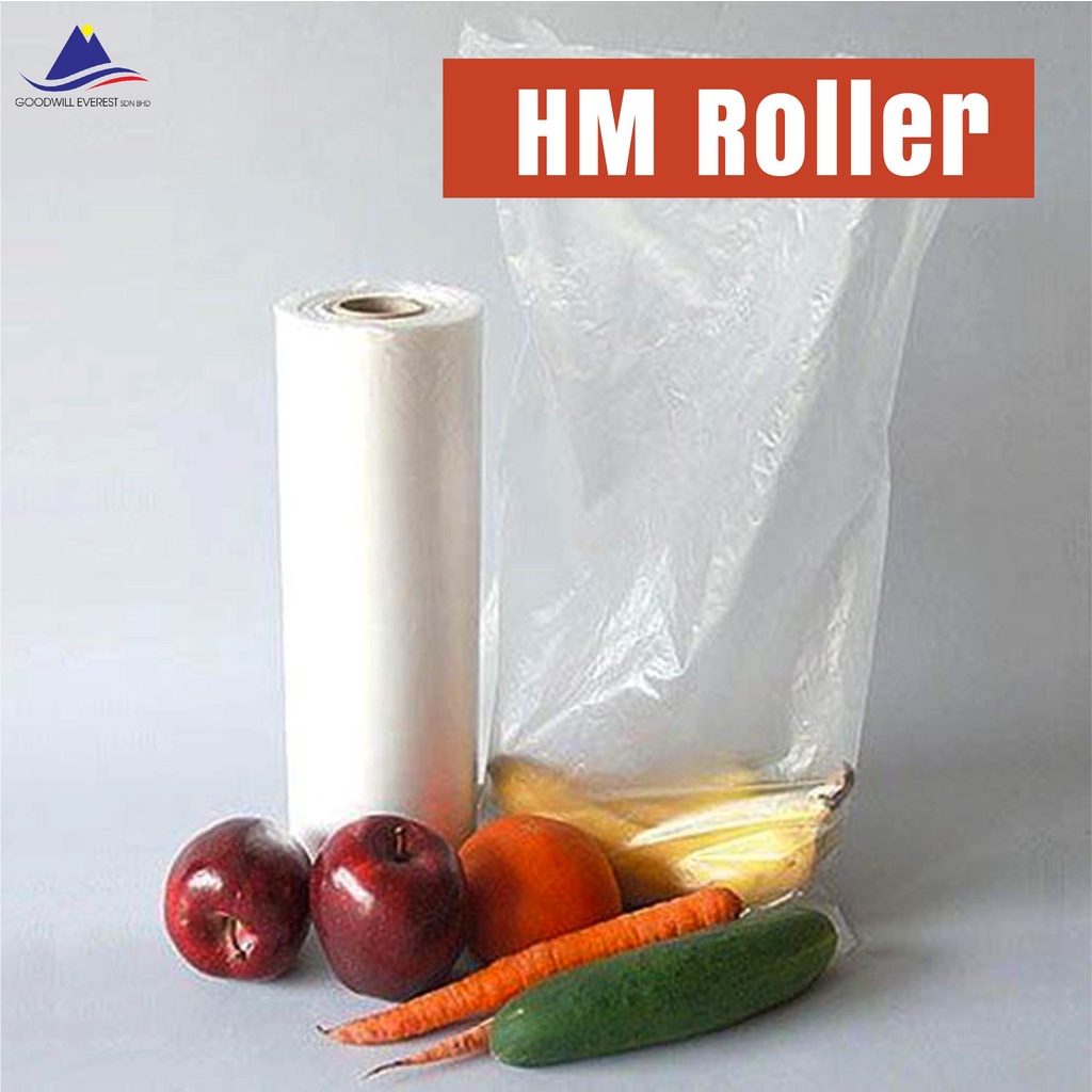 HM Roller Disposable Plastic Bag Roll For Groceries Supermarket