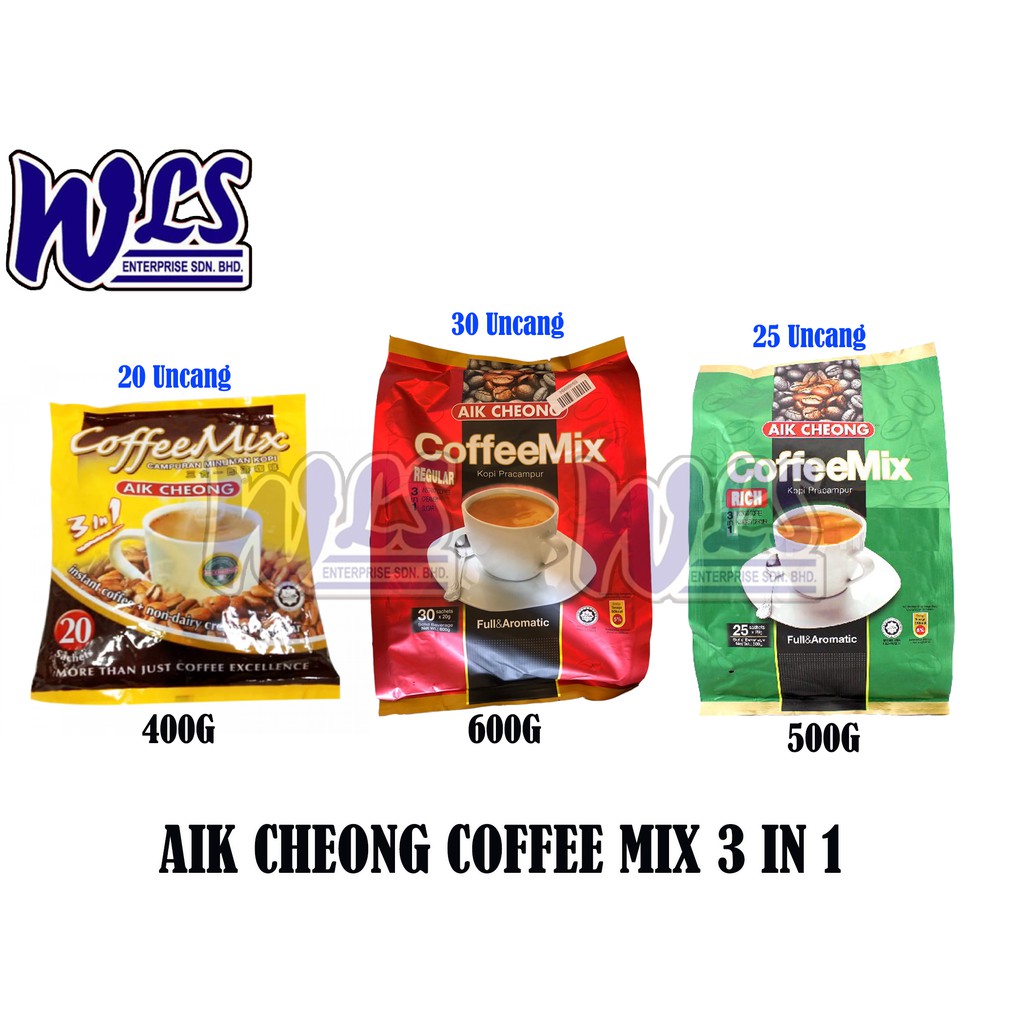 Aik Cheong Coffee Mix In Mix Regular Rich Shopee Malaysia