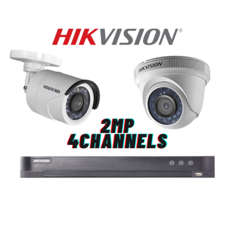 Hikvision Mp Channels Analog Cctv Surveillance Package Shopee Malaysia