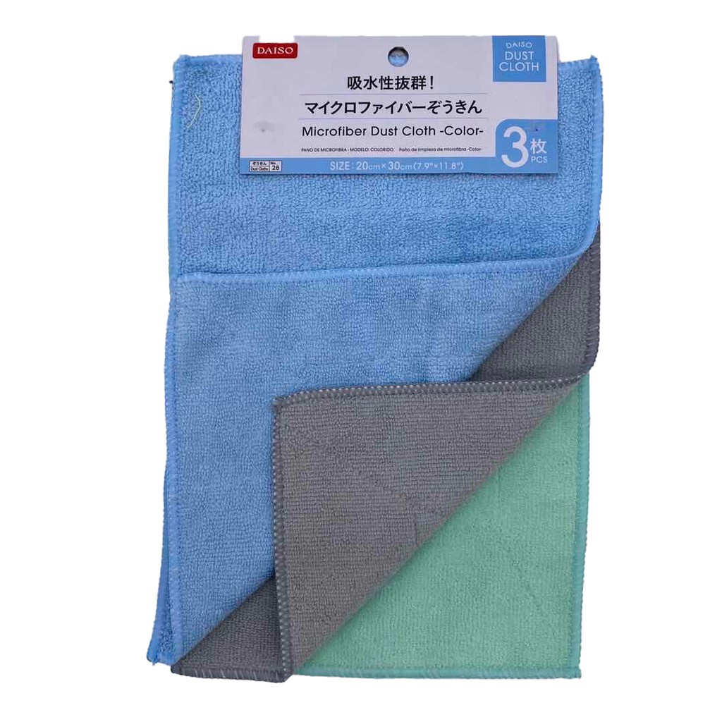 Daiso No Microfiber Dust Cloth Pcs X Colours Shopee Malaysia