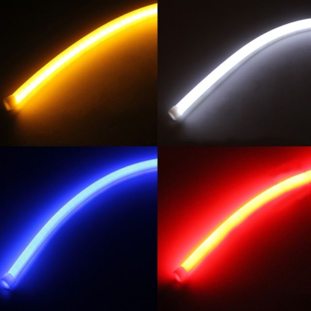 Car Led Strip Fog Lamp Brake Headlight Turn Strip Light Flexible Soft