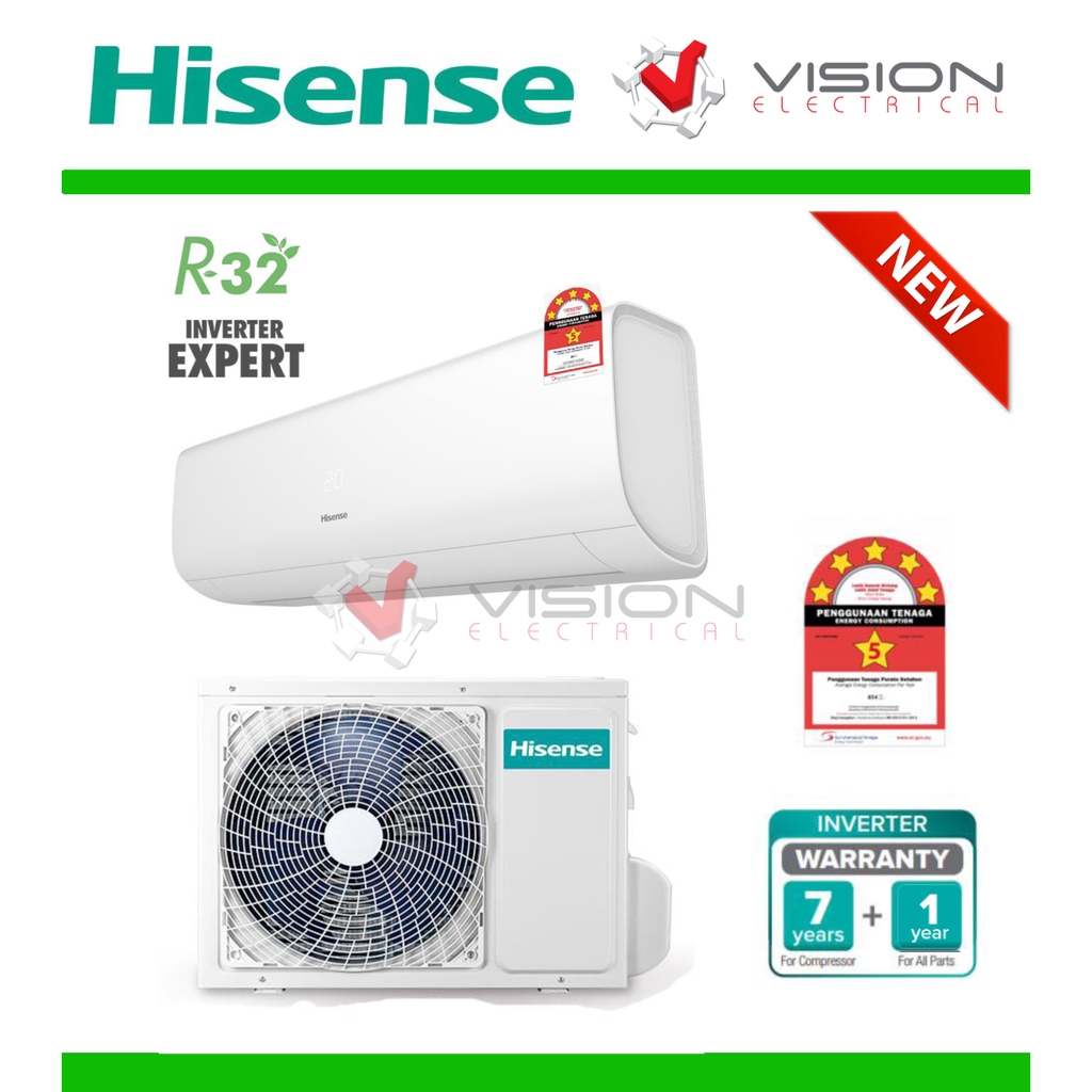 New Hisense 1 0hp R32 Inverter Air Conditioner AI10TUGS PWP