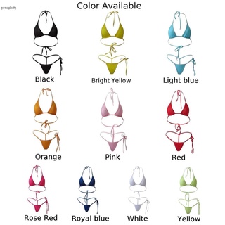 Women Sexy Lingerie Micro Bikini Set Swimwear Bra Top G String Thong