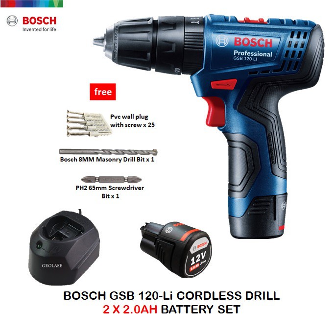 BOSCH GSB 120 LI Professional Cordless Impact Drill Driver GEN 2