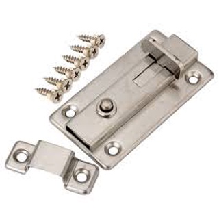 Stainless Steel 2 3 4 Inch Door Bolts Latch Sliding Door Lock Toilet