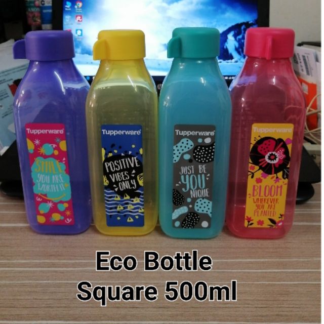 Tupperware Eco Bottle Square 500ml Shopee Malaysia