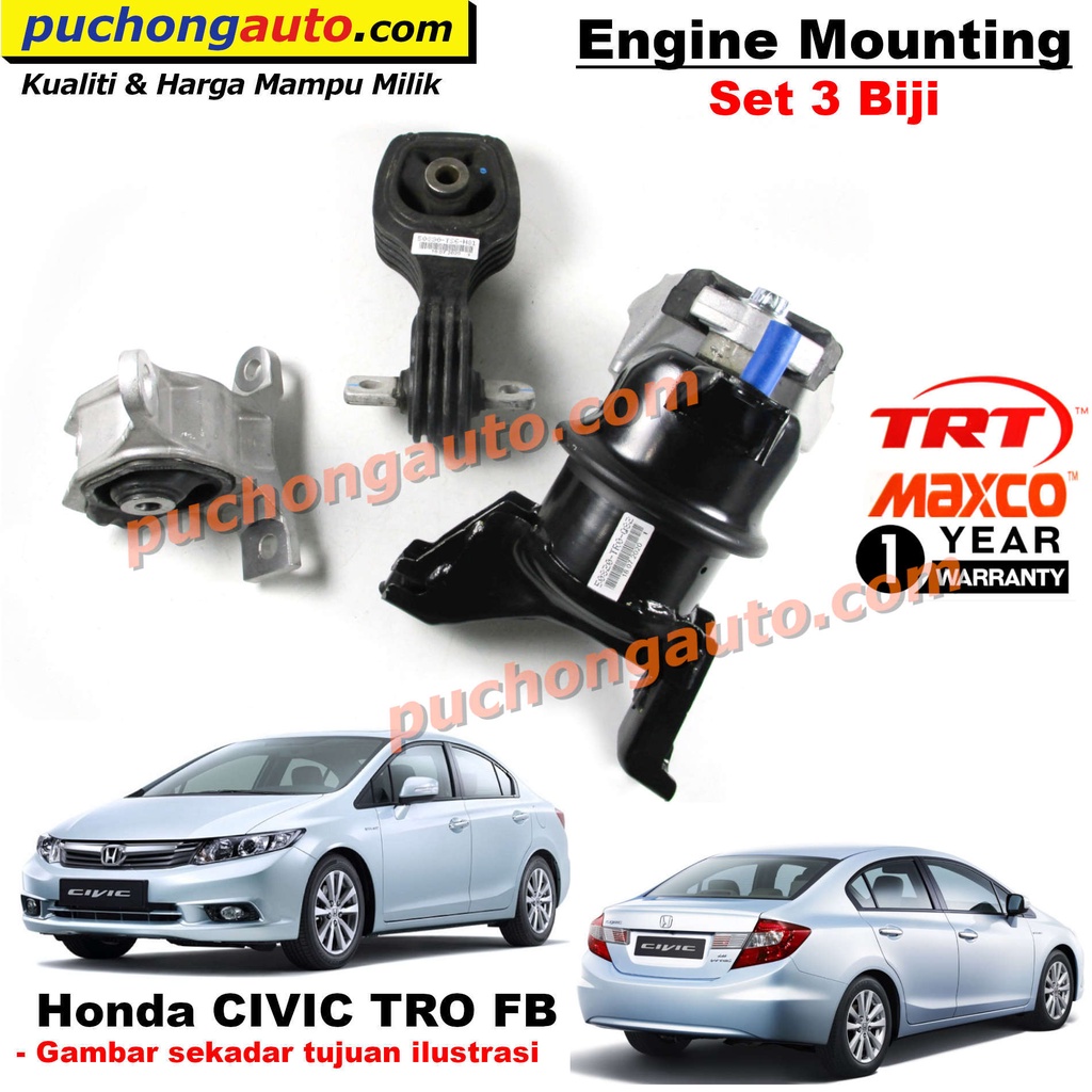 Engine Mounting Honda Civic Tro Fb Auto Transmission