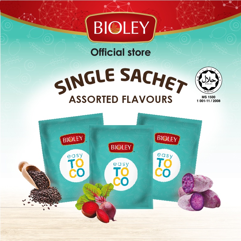 Bioley Easy Toco Oats With Tocotrienols Sachet Single Trial Pack Shopee Malaysia