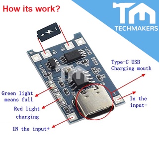 Tp Tp Micro Usb Type C V A Lithium Li Ion Battery Charging