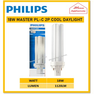 PHILIPS MASTER PL C 18W 865 2P COOL DAYLIGHT 18W 827 2P WARM WHITE