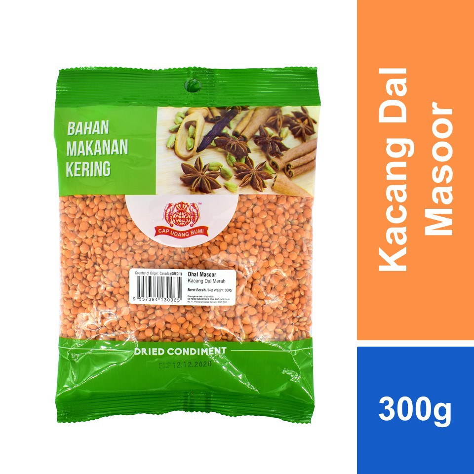 Cap Udang Bumi Kacang Dal Masoor 300g Shopee Malaysia