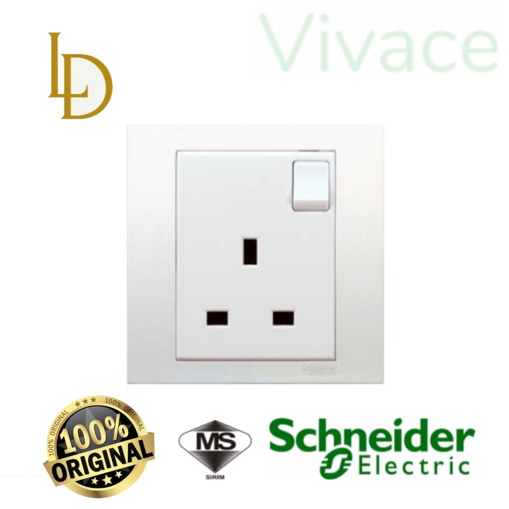 Schneider A Switch Socket Kb C Vivace Sirim Approved Powerpoints