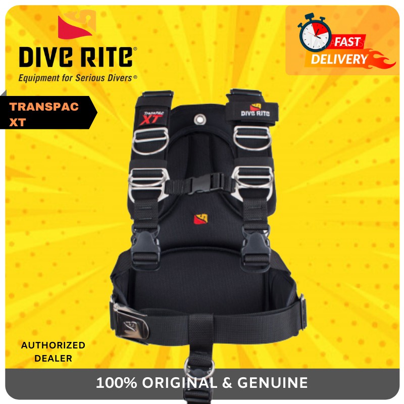 100 ORIGINAL DIVE RITE TRANSPAC XT Harness Diving BCD Shopee Malaysia