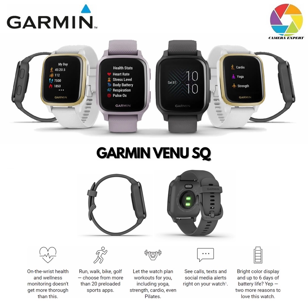 Garmin Venu SQ Non Music GPS Fitness Watch Shopee Malaysia