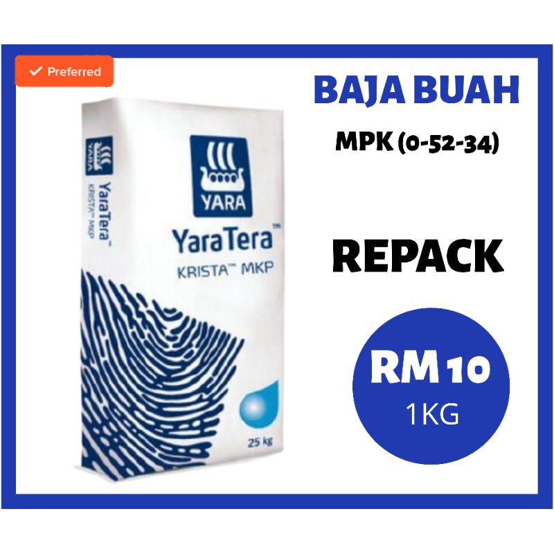 HOT SALE YARA TERA KRISTA MPK 1KG Shopee Malaysia