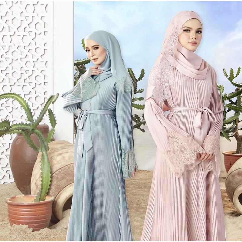 Hijabistahub Amina Abaya Amina Pleated Abaya Abaya Viral Abaya