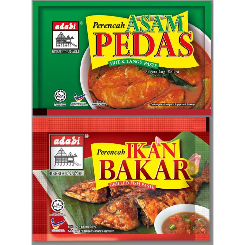 Adabi Pes Asam Pedas Ikan Bakar Shopee Malaysia