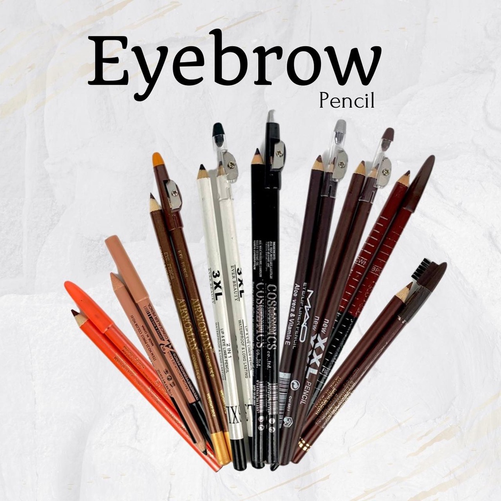 Raya Eyebrow Pencil Alis Celak Black Lukis Pelukis Kening Dark