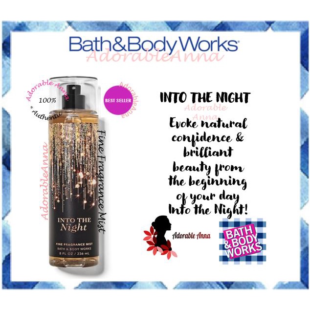 Bath Body Works BBW FFM Body Mist Into The Night Shopee Malaysia