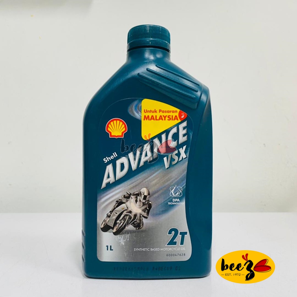 SHELL ADVANCE 2T VSX Semi Synthetic Motorcycle Engine Oil 1L Shopee