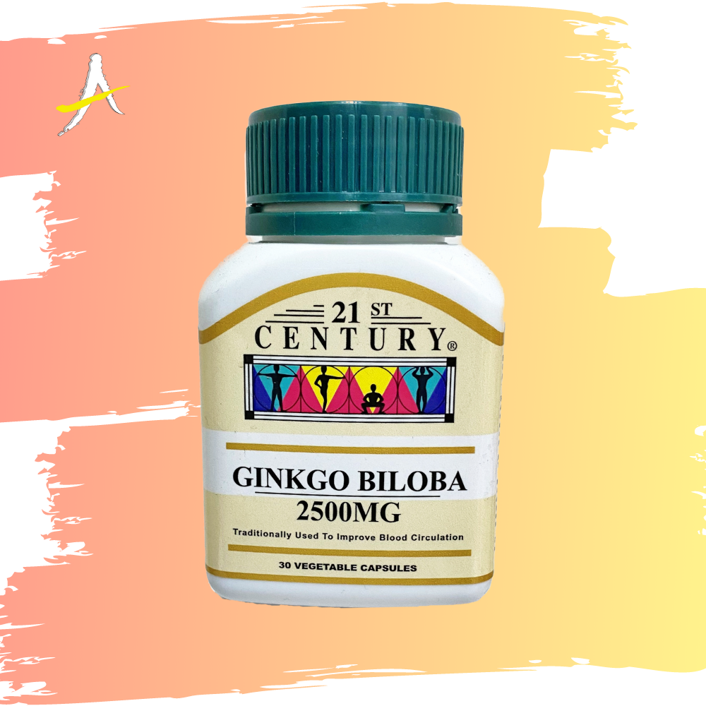 21st Century Ginkgo Biloba 2500mg 30 Vegetable Capsules Shopee Malaysia